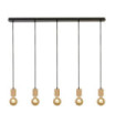 Suspension Spinny Acier doux Noir mat, naturel