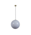 Atom pendant light Mild steel, glass Brass
