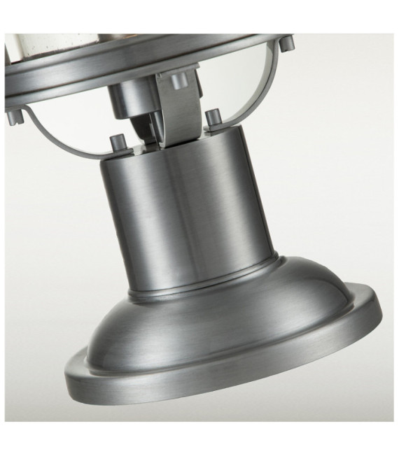 Lampada da terra per esterni Quoizel Alluminio, acciaio, vetro granulato trasparente Alluminio industriale