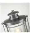 Lampe sur pied extérieur Quoizel Aluminium,acier,verre grainé transparent Aluminium industriel