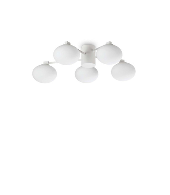 Plafonnier Hermes Métal Blanc