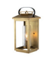 Hinkley outdoor wall light Clear seeded glass, EPMM (plastic composite, stone) Painted aged brass