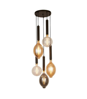 Suspension Dulwich Acier doux Noir mat