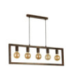Suspension Oblong Acier doux Brun rustique