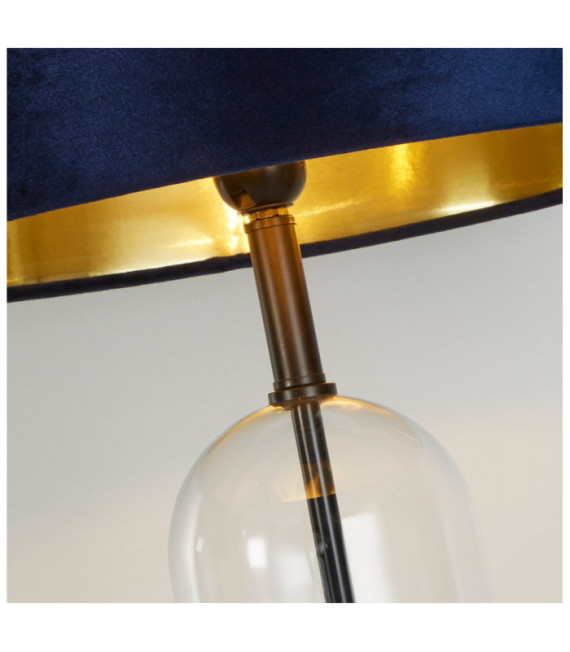 Oxford Navy Marble Table Lamp