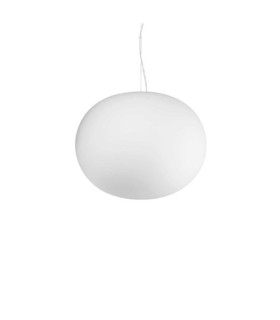 Lampada a sospensione Cotton in metallo, alluminio bianco