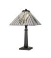 Alderley table lamp Steel, art glass Vintage bronze