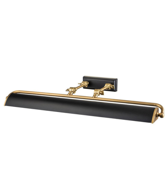 Winchfield picture light Steel Aged brass, matt black