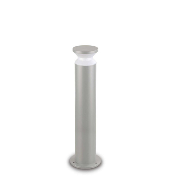 Torre Gartenpoller aus Metall, graues Aluminium
