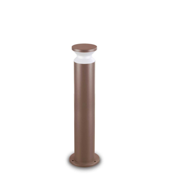 Bolardo de jardín Torre Metal, Aluminio Café