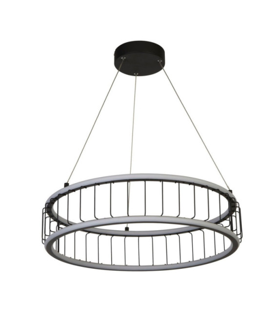 Suspension Circolo Aluminium,acier doux Blanc, sable noir
