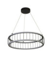 Circolo pendant light Aluminum, mild steel White, black sand