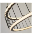 Suspension Circolo Aluminium,acier doux Blanc, sable noir