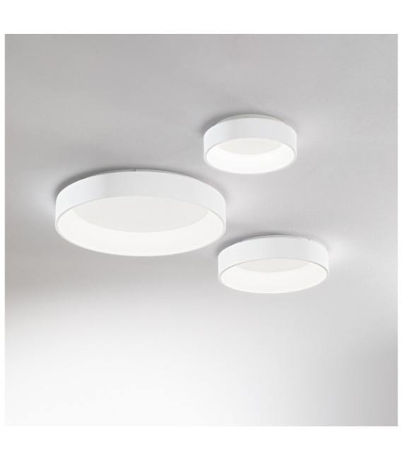 ZIGGY Plafoniera LED Metallo, Plastica Nera