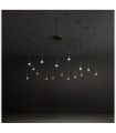 Suspension LUCCIOLA Verre,Métal Laiton