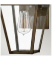 Applique murale extérieur Palma Aluminium,verre transparent Bronze bruni