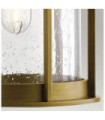 Camillo outdoor wall light Transparent seeded glass, aluminum Painted natural brass