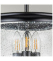 Suspension Pickering Verre transparent à grains,acier Noir