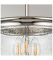 Suspension Pickering Verre transparent à grains,acier Nickel poli