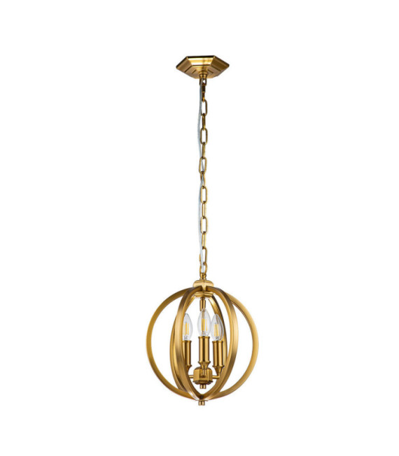Feiss Suspension Steel Burnished Brass