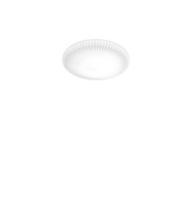 Atrium LED-Deckenleuchte aus Kunststoff, weißes Aluminium