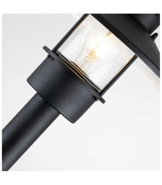 Klampenborg outdoor floor lamp Clear glass, 304 stainless steel Black