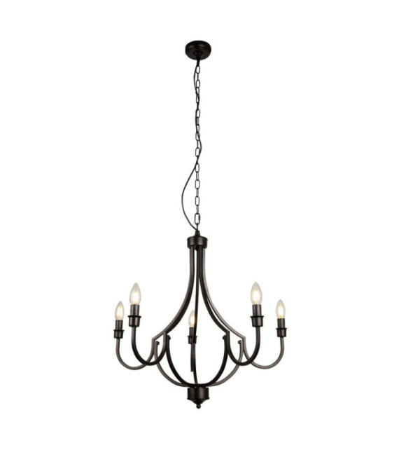 Suspension Lodge Acier doux Noir