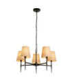 Suspension Gothic Acier doux,tissu Noir