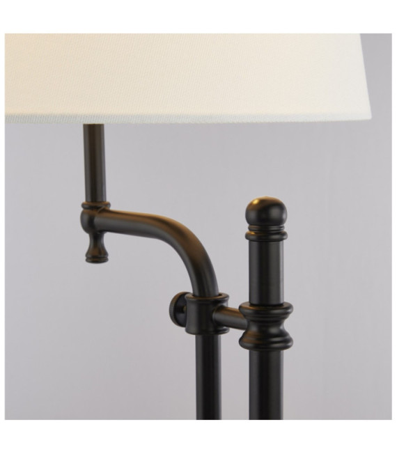 Lámpara de mesa Munich Acero dulce Negro mate, color natural