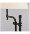 Munich table lamp Mild steel Matt black, natural color