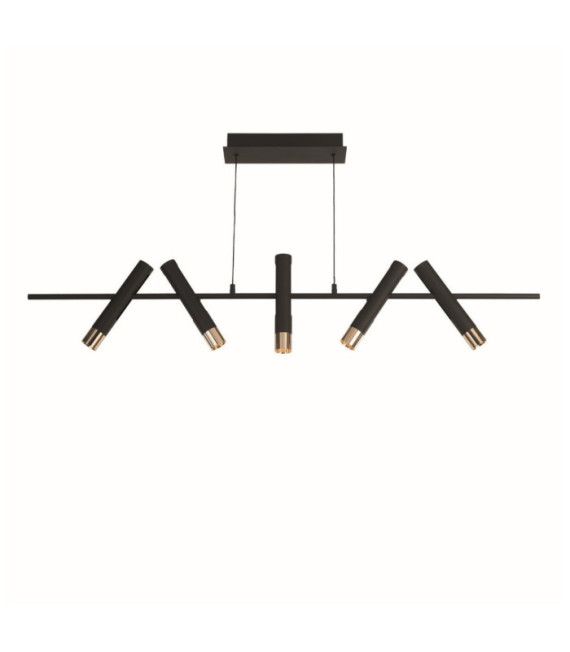 Suspension Cylinder Acier doux Or, Sable Noir