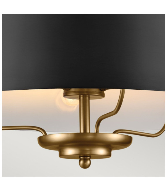 Suspension Luella Acier Noir,Laiton
