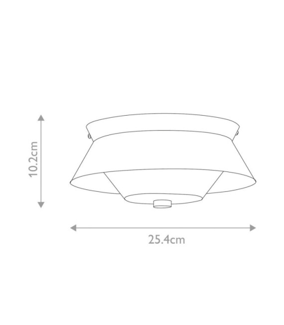 Plafonnier Salle de bains Bowtie Verre Opale,Acier Noir mat