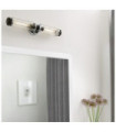 Applique murale extérieur Masthead Verre transparent,acier Noir, Chrome poli