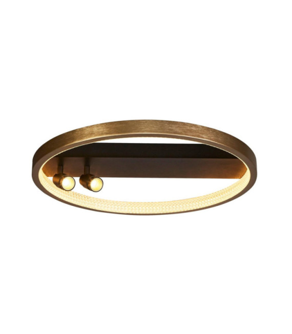 Grace lámpara de techo LED Acero dulce, aluminio, acrílico Oro, Negro