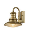Redding exterior wall light Glass, Aluminum Painted aged bronze