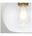 Suspension Feiss Verre transparent,acier Laiton bruni
