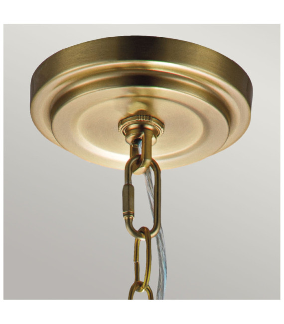 Suspension Feiss Verre transparent,acier Laiton bruni