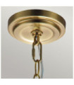 Feiss pendant light Transparent glass, steel Burnished brass