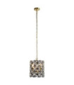 Suspension Iris Acier doux,verre Laiton
