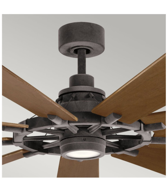 Gentry Fan Patinated Zinc Steel