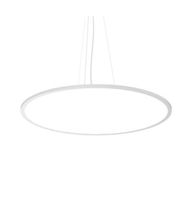 Lámpara colgante LED FLY Metal, plástico, aluminio Blanco mate