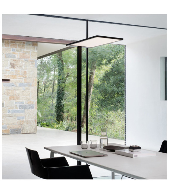 Lampada da Terra COMFORT LED Vetro, Metallo Nero