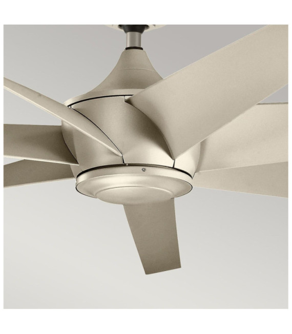 Ventilador Lehr ABS plata envejecida satinada