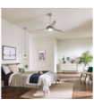 Voya Polycarbonate Fan Brushed Stainless Steel