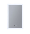 Mirroir Salle de bains Rectangle Acier doux,verre Clair, blanc