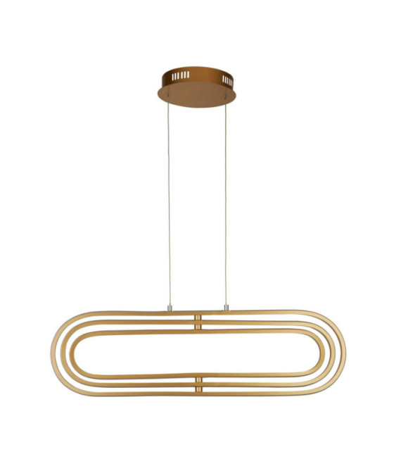Clip LED pendant light Mild steel White, Gold
