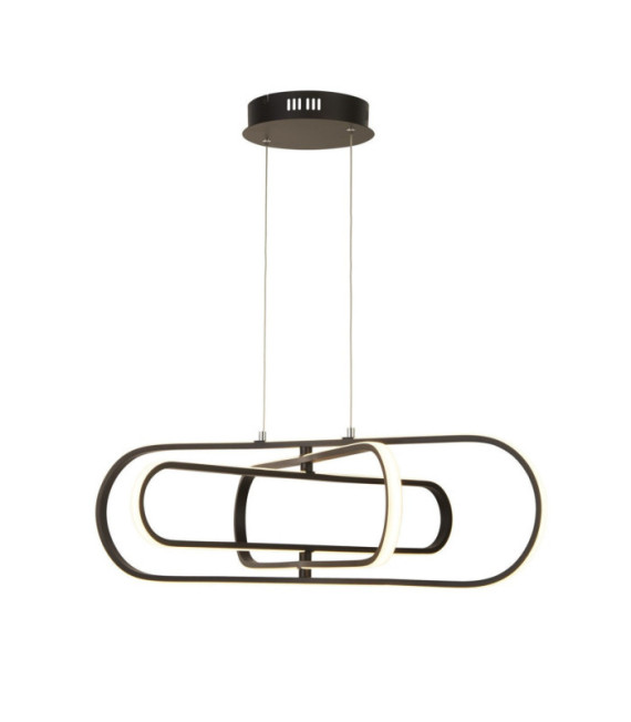 Clip LED pendant light Mild steel White, matt black