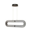 Suspension LED Clip Acier doux Blanc, noir mat