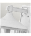 Hinkley Outdoor Wall Light Clear Seeded Glass, Weather Resistant Composite, Textured White